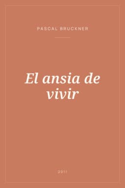 Portada de El ansia de vivir