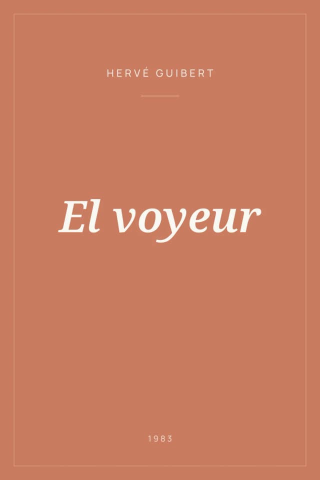 Portada de El voyeur