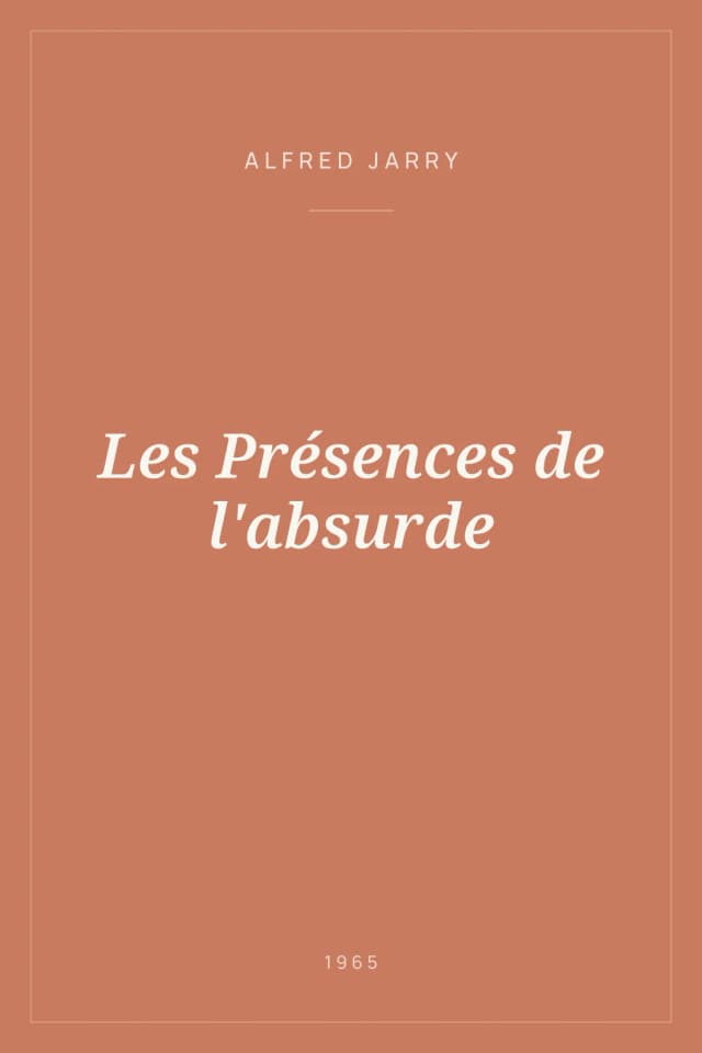 Portada de Les Présences de l'absurde
