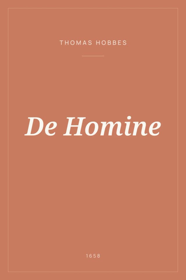 Portada de De Homine
