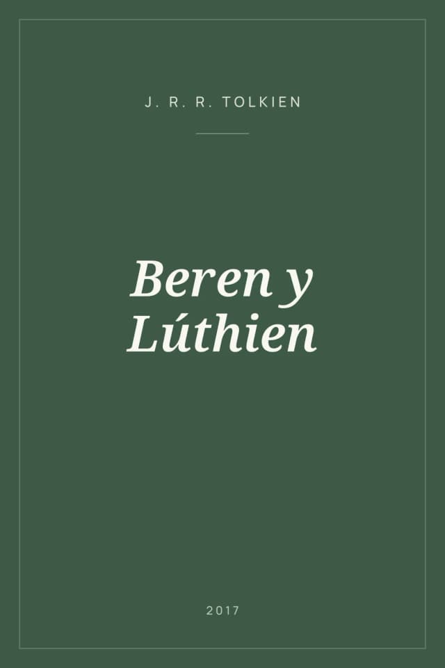 Portada de Beren y Lúthien