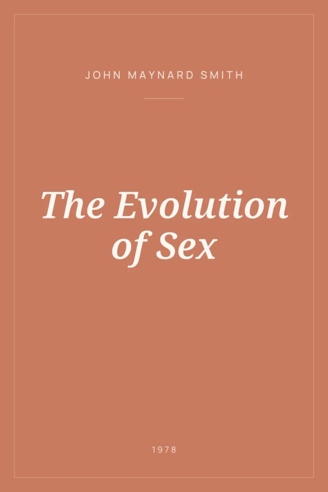 Portada de The Evolution of Sex