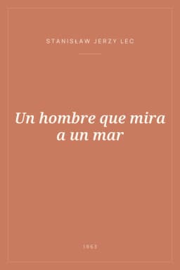 Portada de Un hombre que mira a un mar