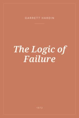 Portada de The Logic of Failure