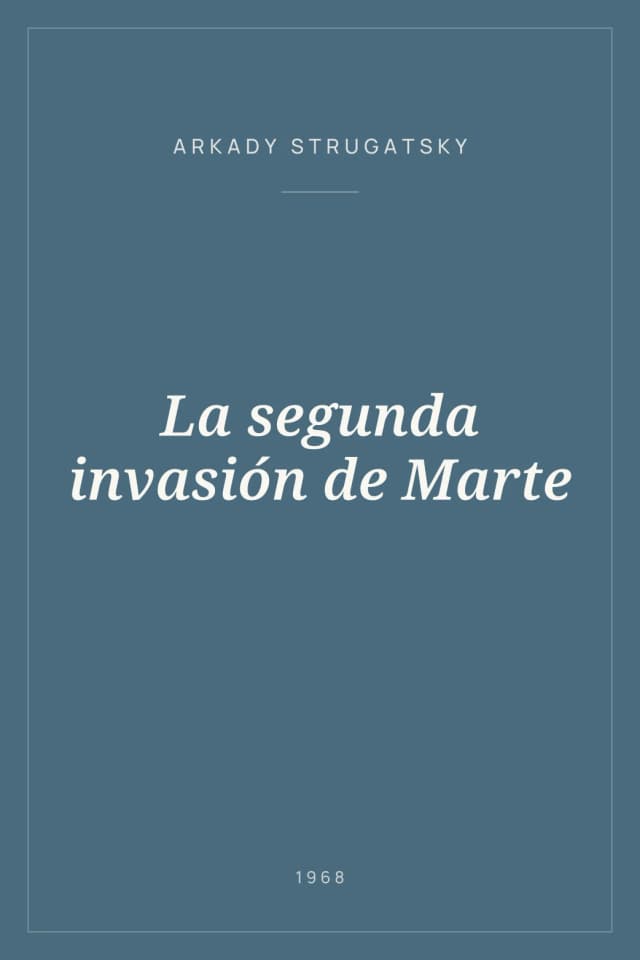 Portada de La segunda invasión de Marte