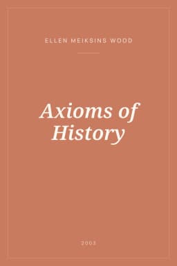 Portada de Axioms of History