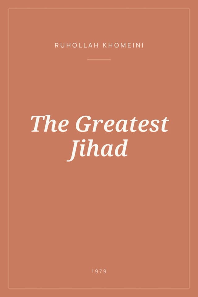 Portada de The Greatest Jihad