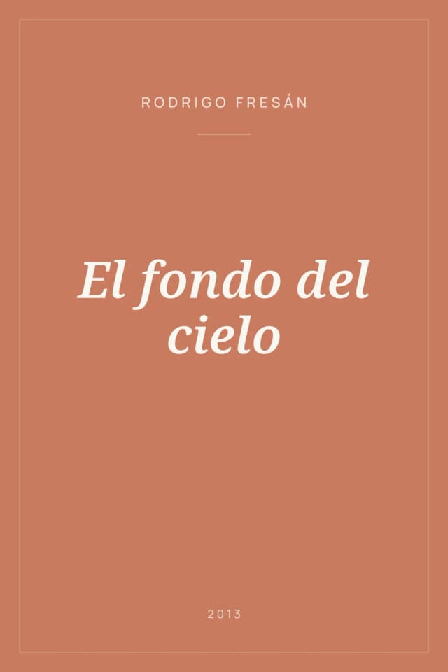 Portada de El fondo del cielo