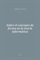 Portada de Sobre el concepto de forma en la teoría informática