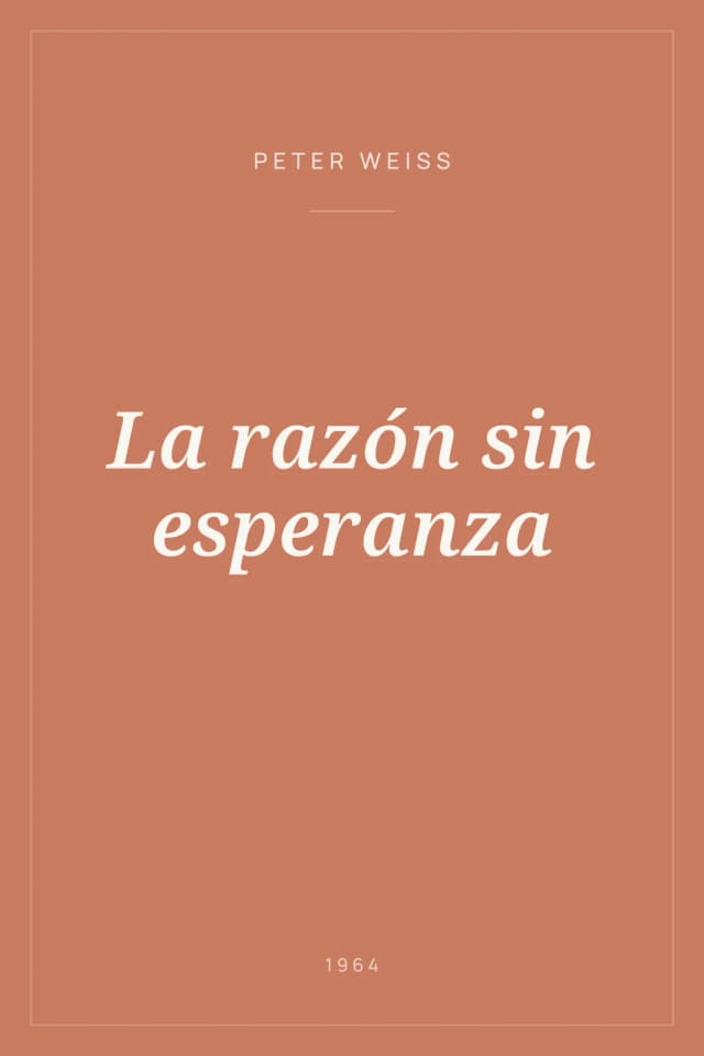Portada de La razón sin esperanza