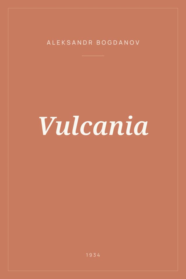 Portada de Vulcania