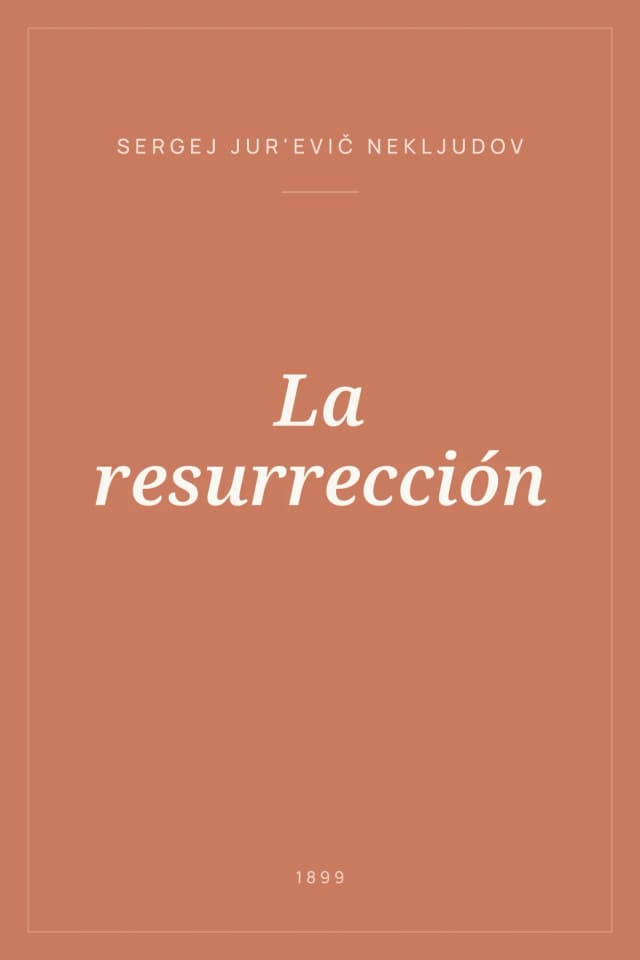 Portada de La resurrección