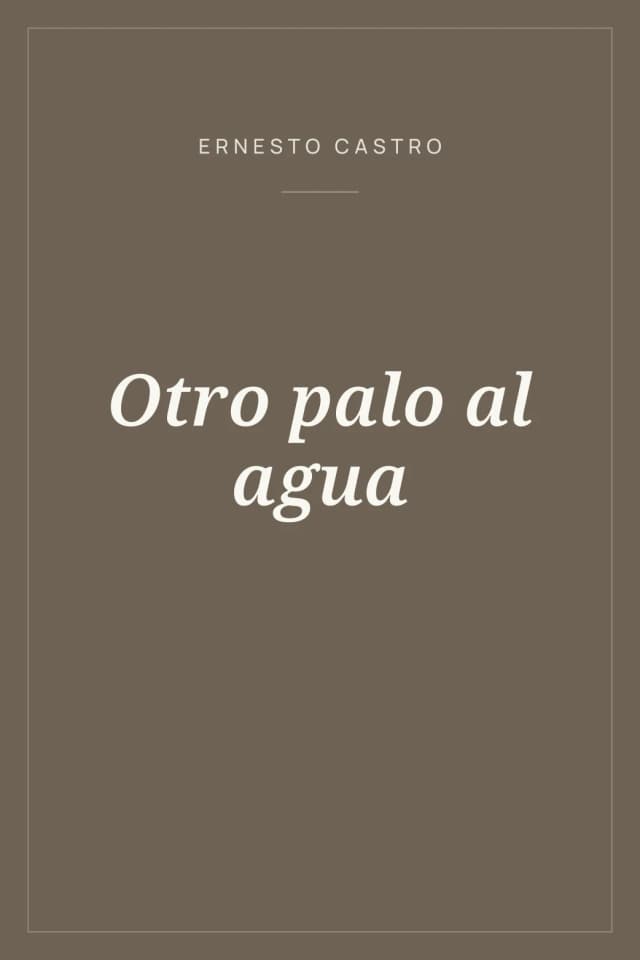 Portada de Otro palo al agua