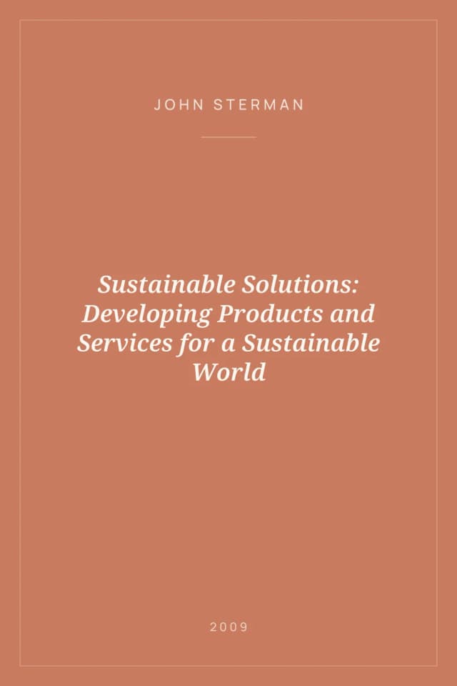 Portada de Sustainable Solutions: Developing Products and Services for a Sustainable World