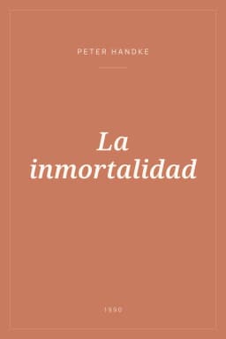 Portada de La inmortalidad