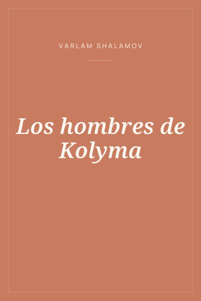 Portada de Los hombres de Kolyma