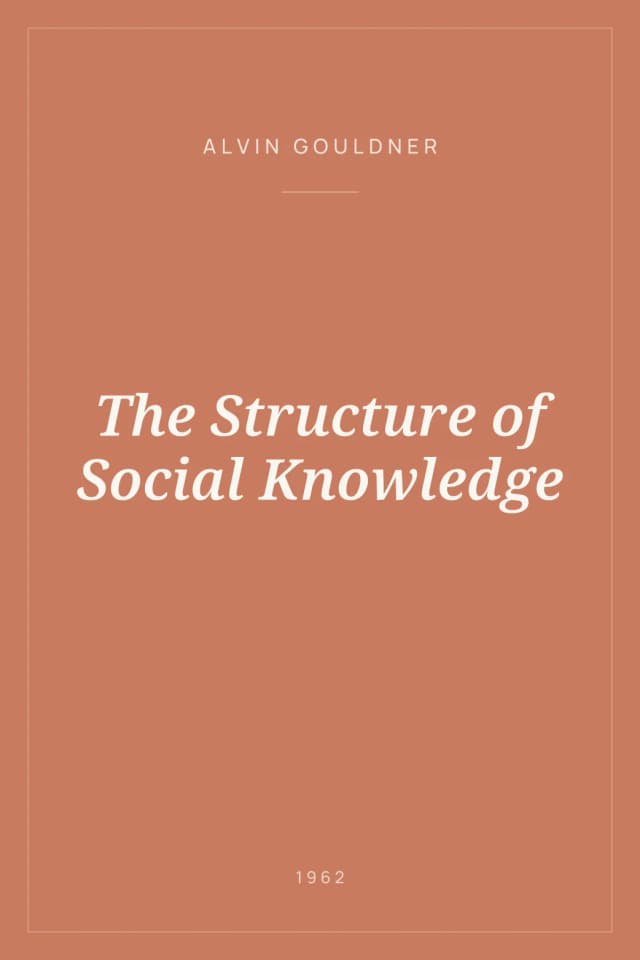Portada de The Structure of Social Knowledge