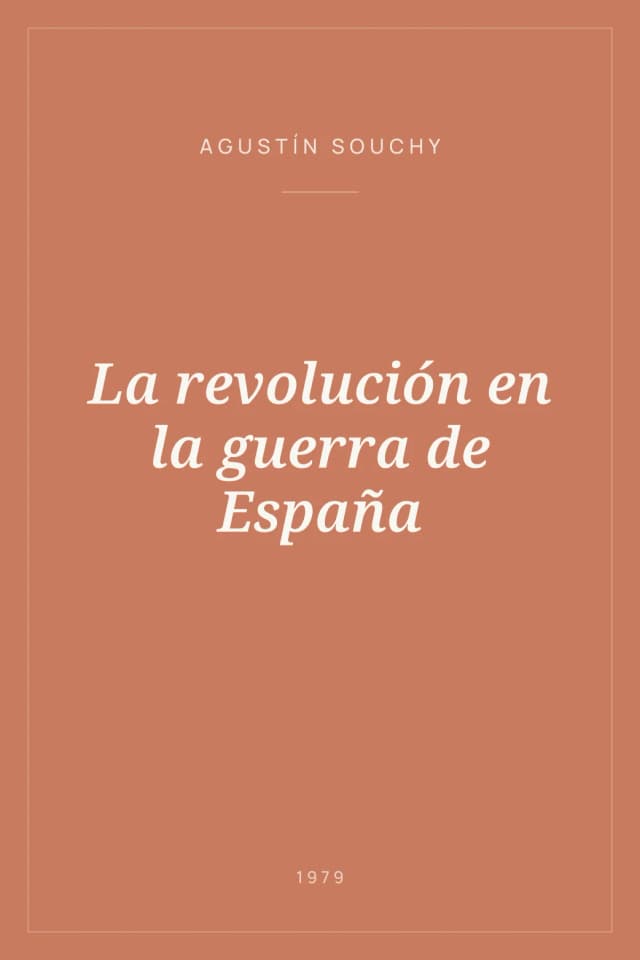 Portada de La revolución en la guerra de España