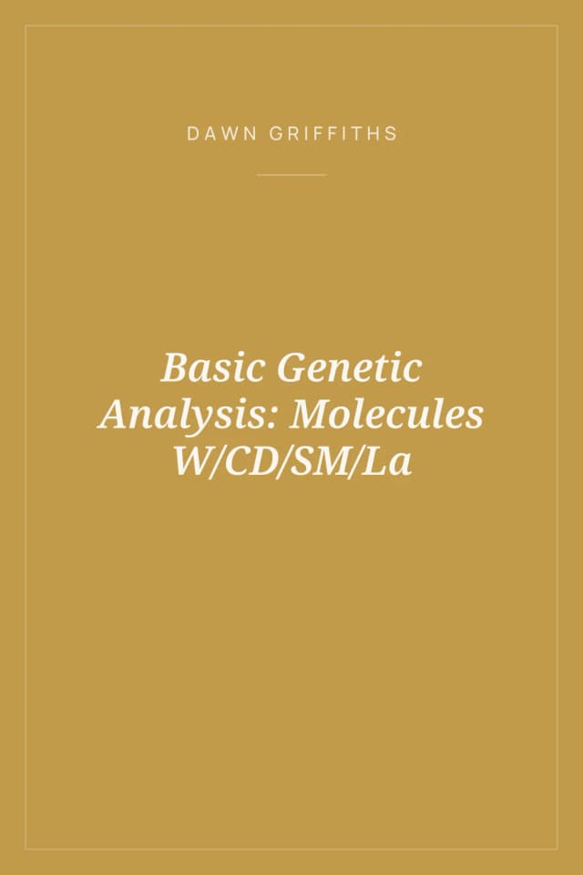 Portada de Basic Genetic Analysis: Molecules W/CD/SM/La