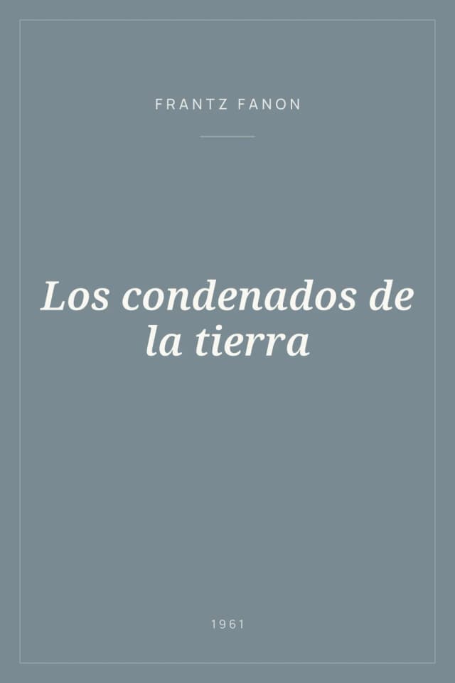Portada de Los condenados de la tierra