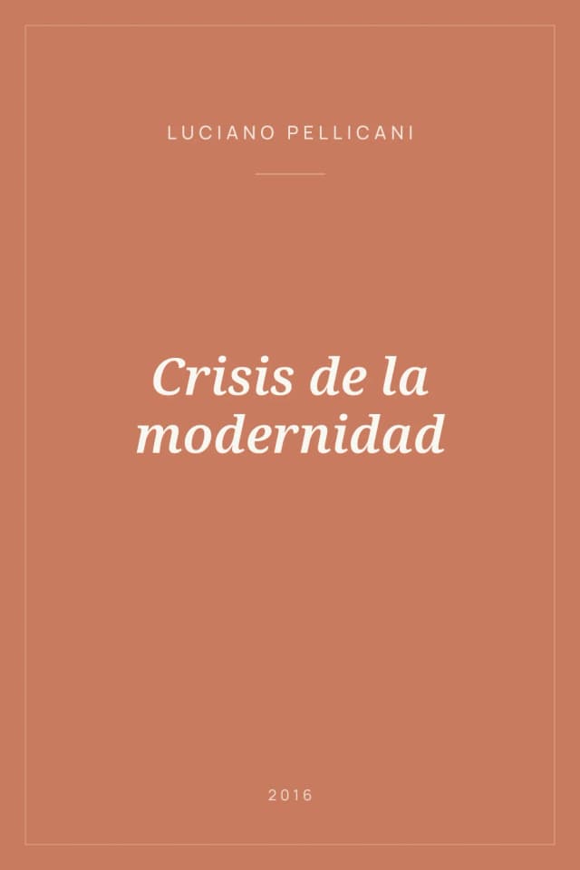 Portada de Crisis de la modernidad