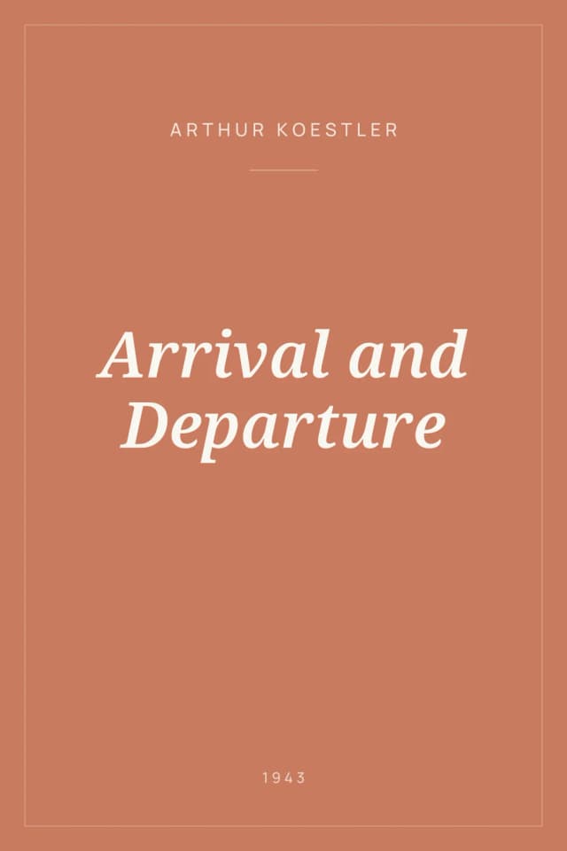 Portada de Arrival and Departure