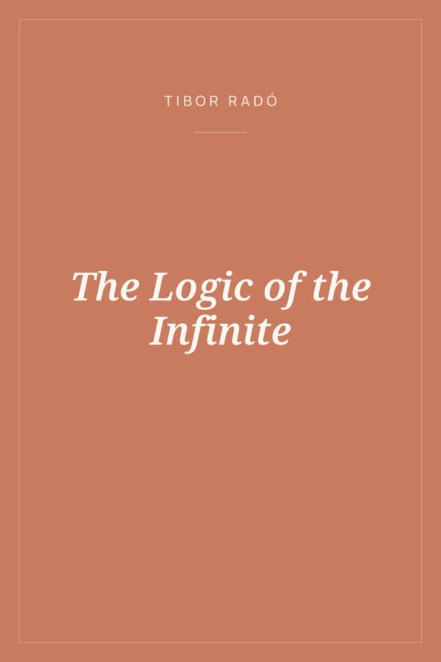 Portada de The Logic of the Infinite