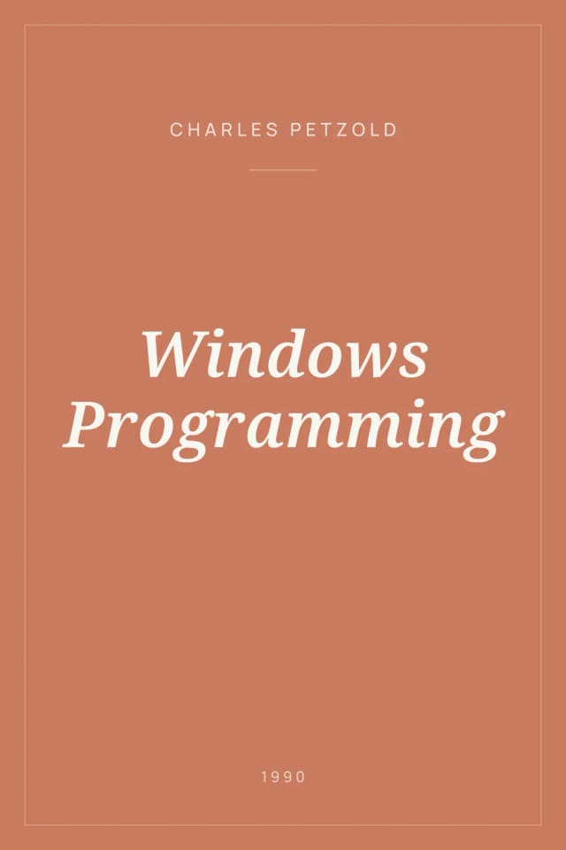 Portada de Windows Programming