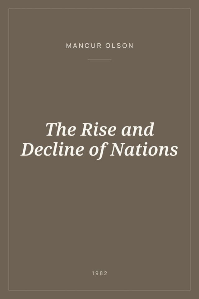 Portada de The Rise and Decline of Nations