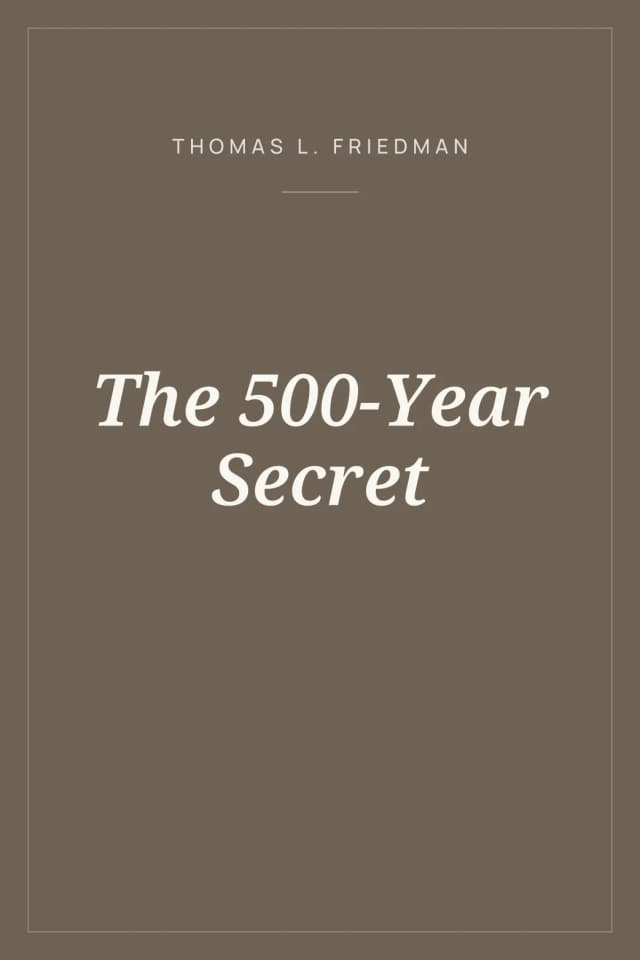 Portada de The 500-Year Secret