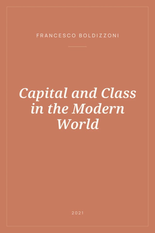 Portada de Capital and Class in the Modern World
