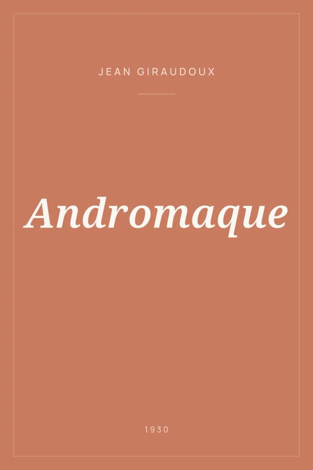 Portada de Andromaque