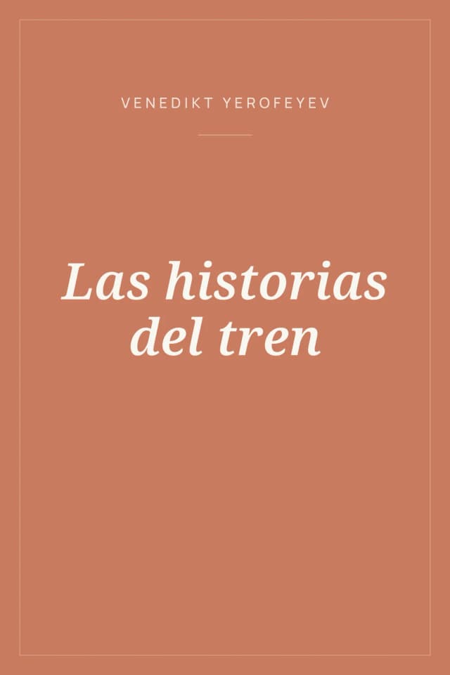 Portada de Las historias del tren