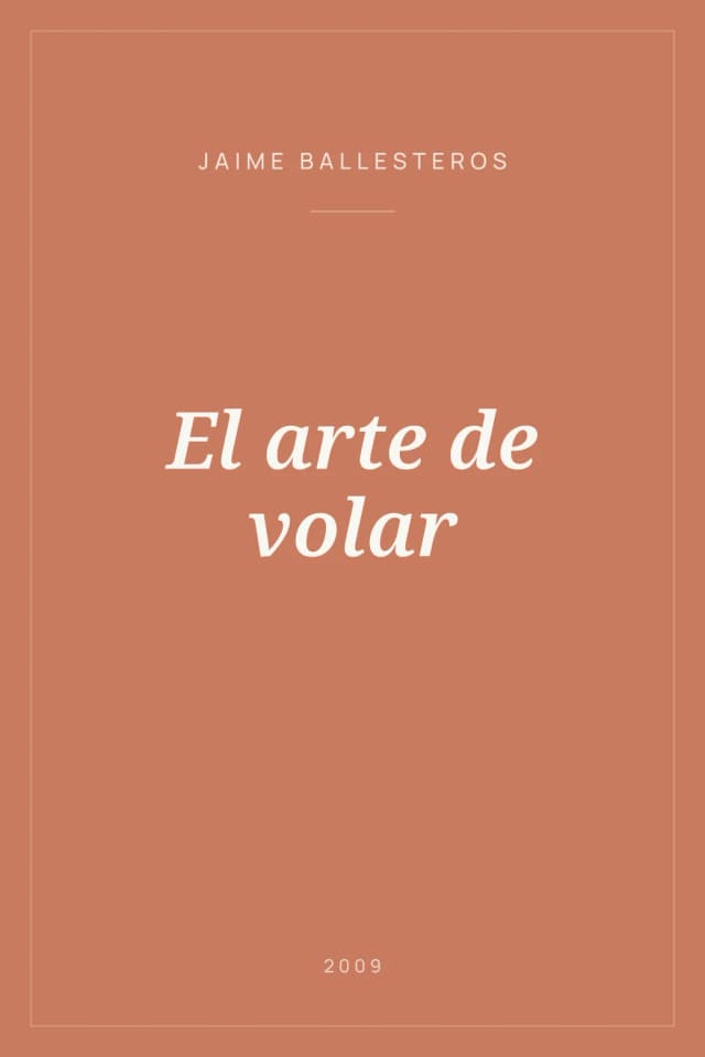 Portada de El arte de volar