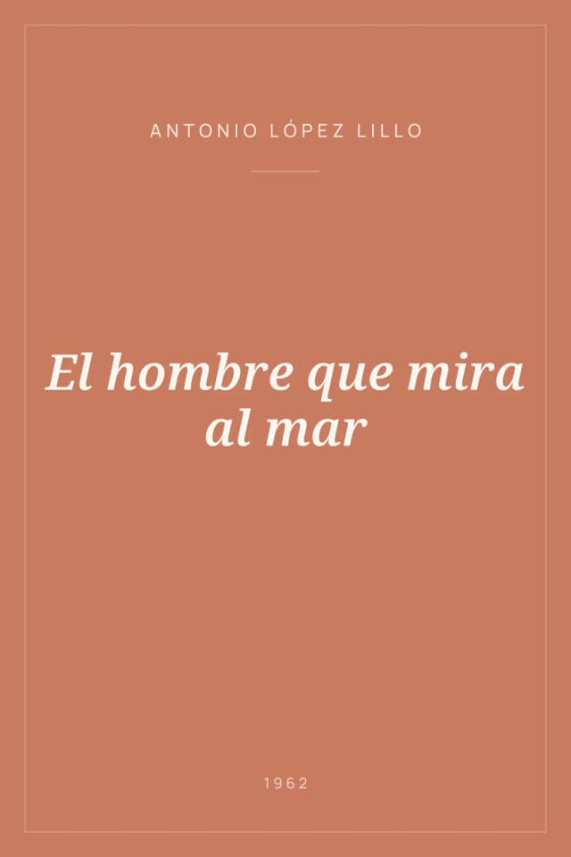Portada de El hombre que mira al mar