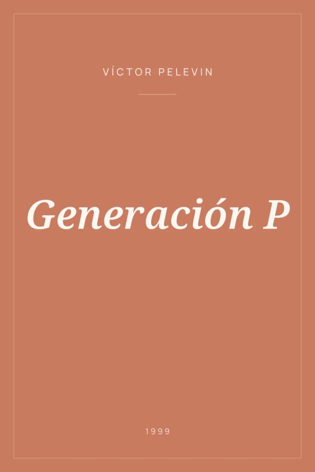 Portada de Generación P