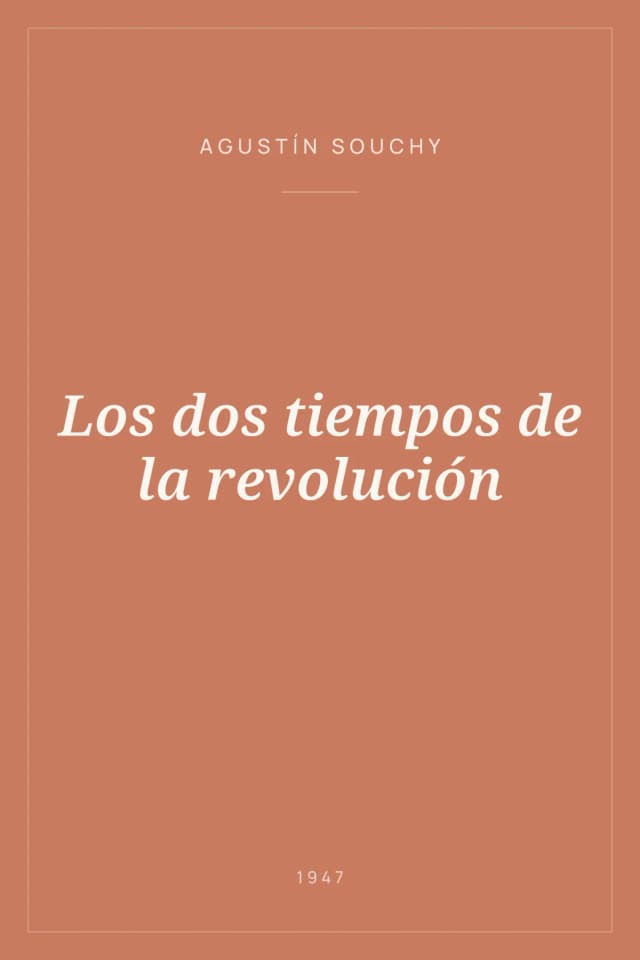 Portada de Los dos tiempos de la revolución