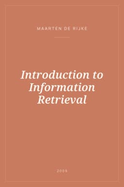 Portada de Introduction to Information Retrieval
