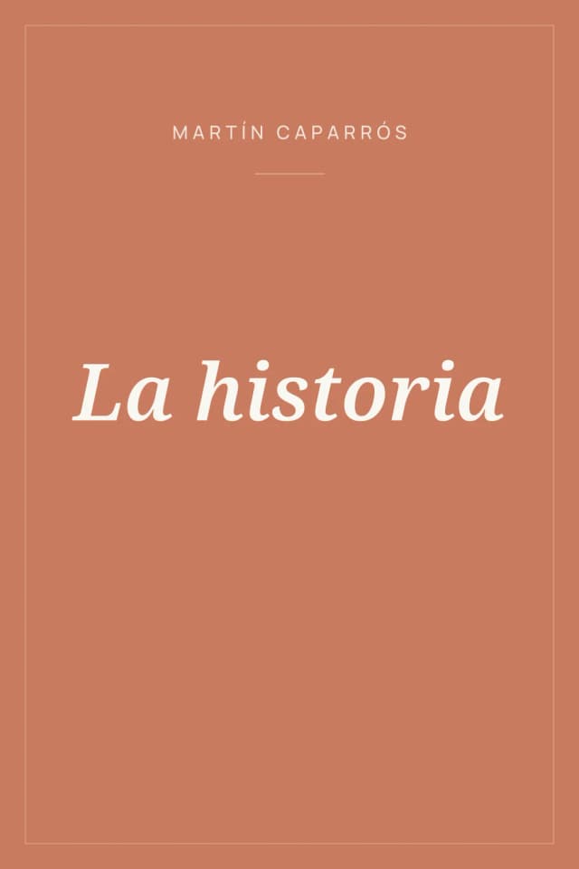 Portada de La historia