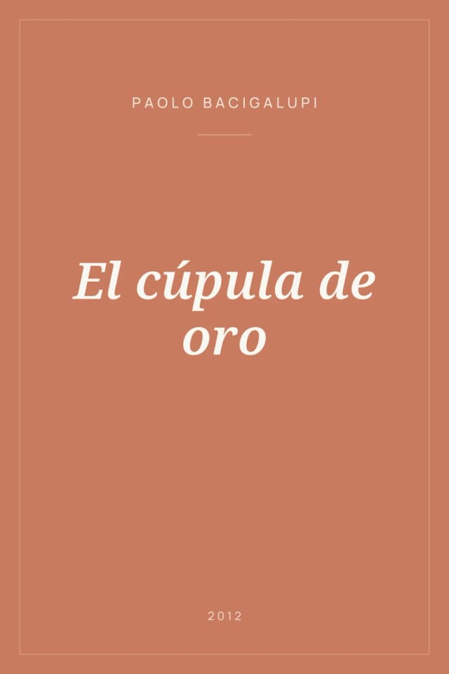 Portada de El cúpula de oro