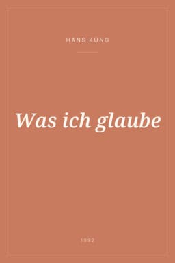 Portada de Was ich glaube