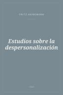Portada de Estudios sobre la despersonalización