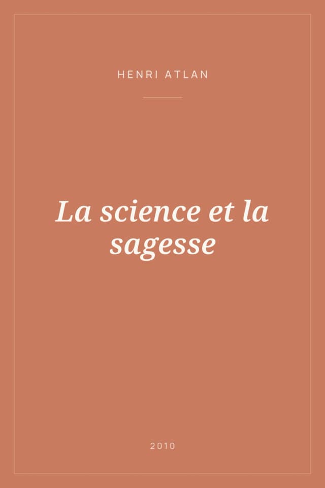 Portada de La science et la sagesse