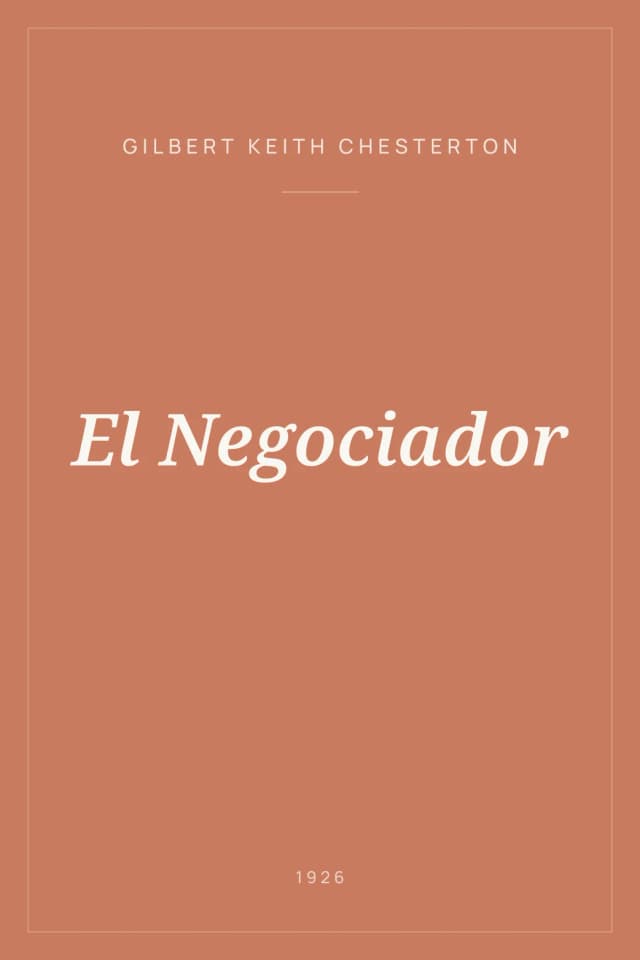 Portada de El Negociador