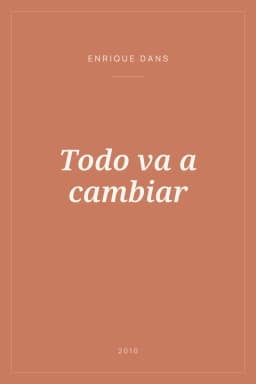 Portada de Todo va a cambiar