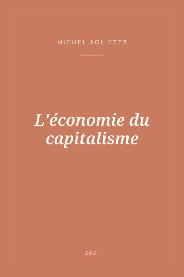 Portada de L'économie du capitalisme