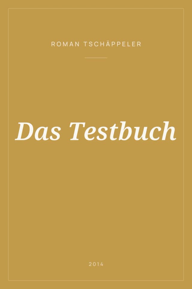 Portada de Das Testbuch