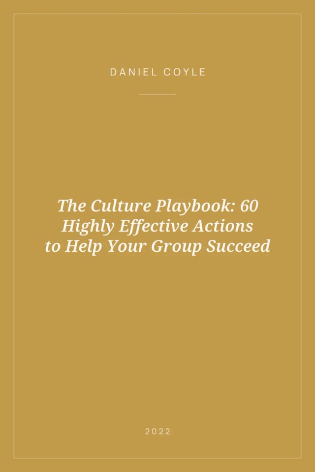 Portada de The Culture Playbook: 60 Highly Effective Actions to Help Your Group Succeed