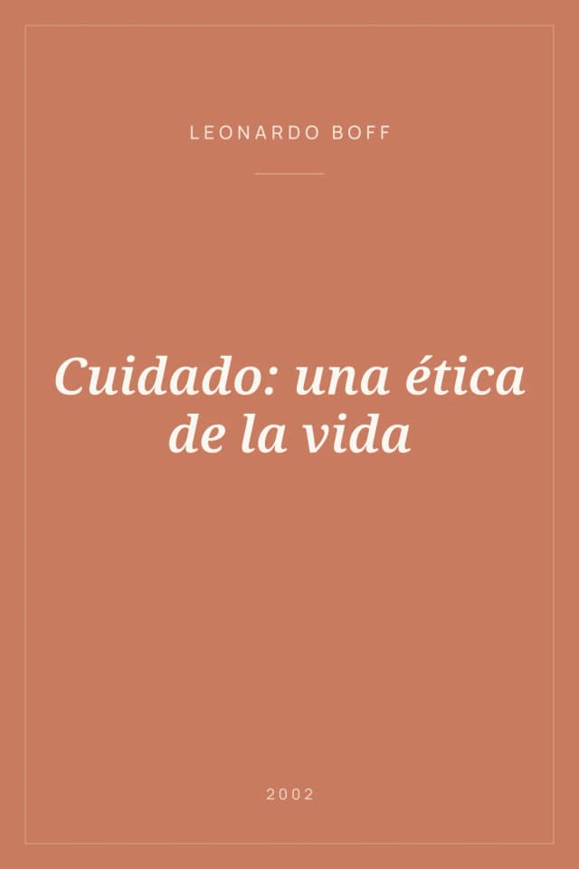 Portada de Cuidado: una ética de la vida