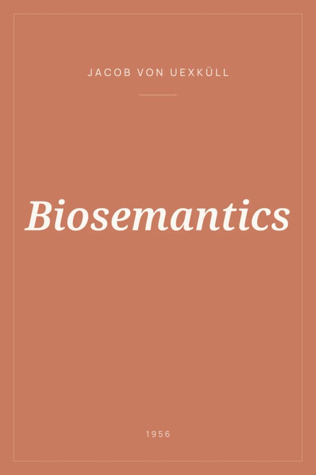 Portada de Biosemantics